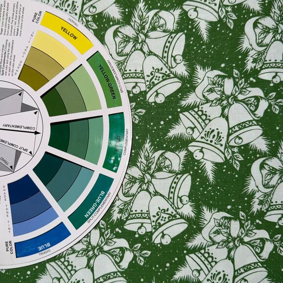 Green Christmas Jingle Bells by Lindsay Wilkes for Riley Blake Designs - 1 Yard - Picture 5 of 7